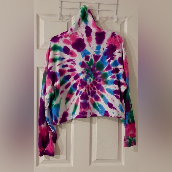 COPY - PSK Collective Tie Dye Cropped Hoodie - Picture 8 of 10
